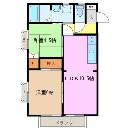 ベルメゾンＡの物件間取画像